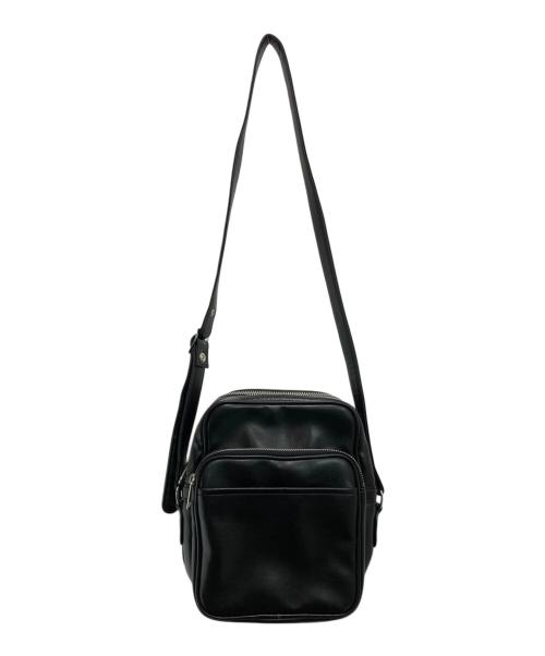 COMME des GARCONS（コムデギャルソン）COMME des GARCONS (コムデギャルソン) フェイクレザーショルダーバッグ ブラックの古着・服飾アイテム