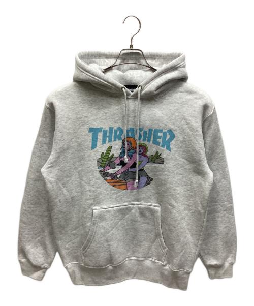 THRASHER（スラッシャー）THRASHER (スラッシャー) プルオーバーパーカー ライトグレー サイズ:L 未使用品の古着・服飾アイテム