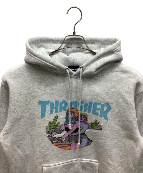 THRASHER（スラッシャー）THRASHER (スラッシャー) プルオーバーパーカー ライトグレー サイズ:L 未使用品の古着・服飾アイテム