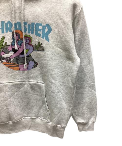 THRASHER（スラッシャー）THRASHER (スラッシャー) プルオーバーパーカー ライトグレー サイズ:L 未使用品の古着・服飾アイテム