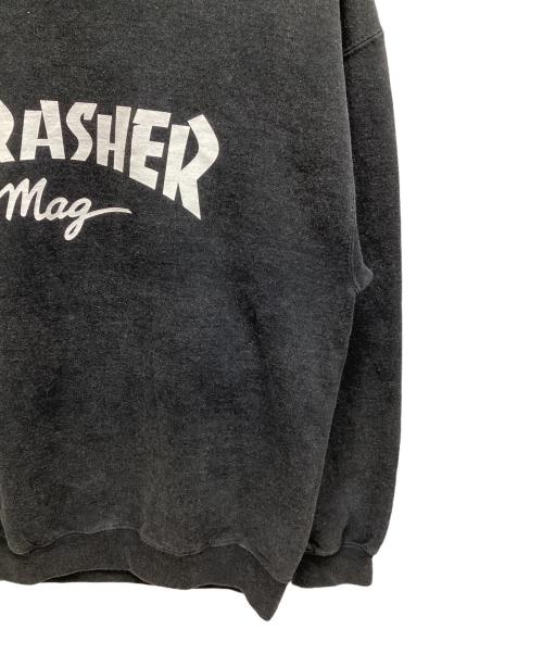 THRASHER（スラッシャー）THRASHER (スラッシャー) クルーネックスウェット ブラック サイズ:Lの古着・服飾アイテム