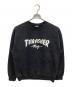 THRASHER（スラッシャー）の古着「クルーネックスウェット」｜ブラック