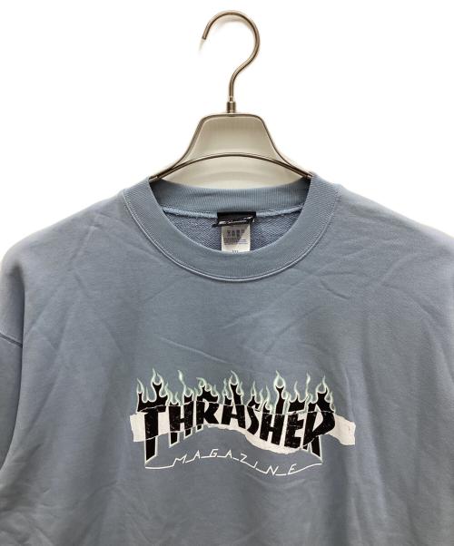 THRASHER（スラッシャー）THRASHER (スラッシャー) クルーネックスウェット スカイブルー サイズ:XXLの古着・服飾アイテム