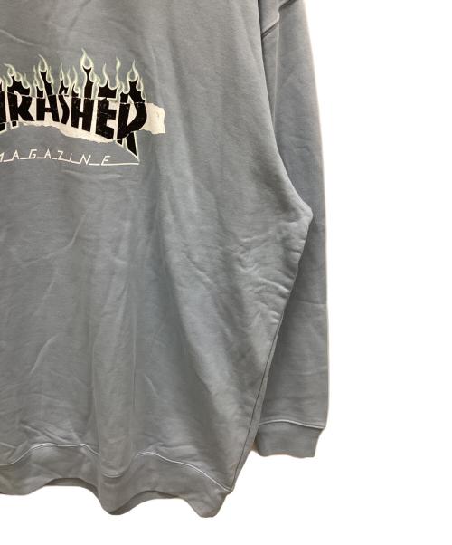 THRASHER（スラッシャー）THRASHER (スラッシャー) クルーネックスウェット スカイブルー サイズ:XXLの古着・服飾アイテム