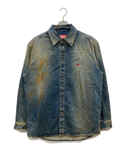 DIESEL（ディーゼル）DIESEL (ディーゼル) デニムシャツ/JP-D-SIMPLY-OVER インディゴ サイズ:Sの古着・服飾アイテム
