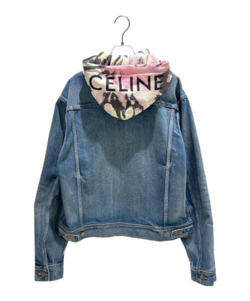 CELINE（セリーヌ）CELINE (セリーヌ) フード付 トラッカー デニムジャケット インディゴ サイズ:Mの古着・服飾アイテム