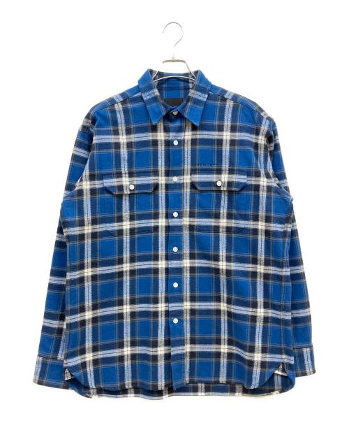 GIVENCHY（ジバンシィ）GIVENCHY (ジバンシィ) ランバージャックシャツ ブルー サイズ:38の古着・服飾アイテム