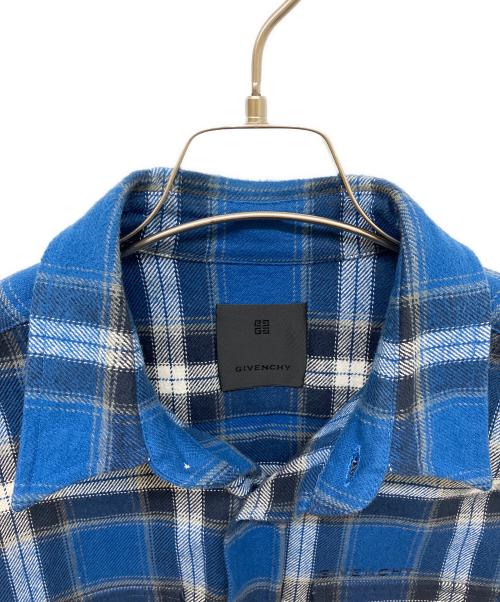 GIVENCHY（ジバンシィ）GIVENCHY (ジバンシィ) ランバージャックシャツ ブルー サイズ:38の古着・服飾アイテム