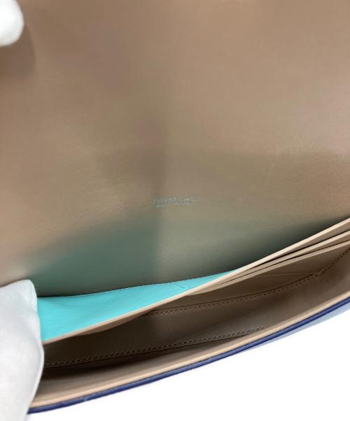 TIFFANY & Co.（ティファニー）TIFFANY & Co. (ティファニー) Tデコ クロスボディウォレット ブルーの古着・服飾アイテム