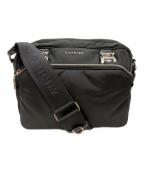 GIVENCHYジバンシィ）の古着「4G ライト ダブル ポーチ メッセンジャー バッグ」｜ブラック
