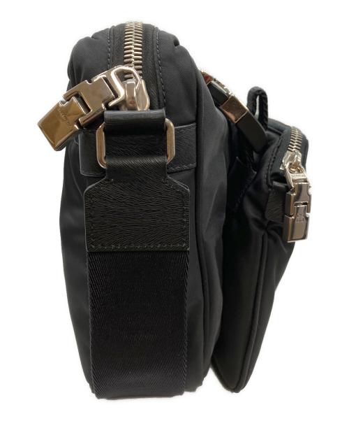 GIVENCHY（ジバンシィ）GIVENCHY (ジバンシィ) 4G ライト ダブル ポーチ メッセンジャー バッグ ブラックの古着・服飾アイテム