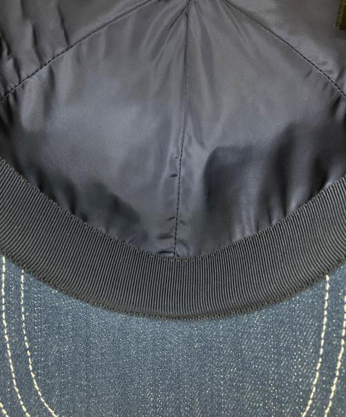 GIVENCHY（ジバンシィ）GIVENCHY (ジバンシィ) デニムロゴ刺繍ベースボールキャップ インディゴの古着・服飾アイテム