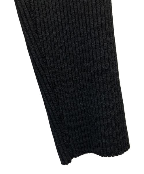 theory（セオリー）theory (セオリー) Wooster Crepe Knit Button Rib Cardi ブラック サイズ:Lの古着・服飾アイテム
