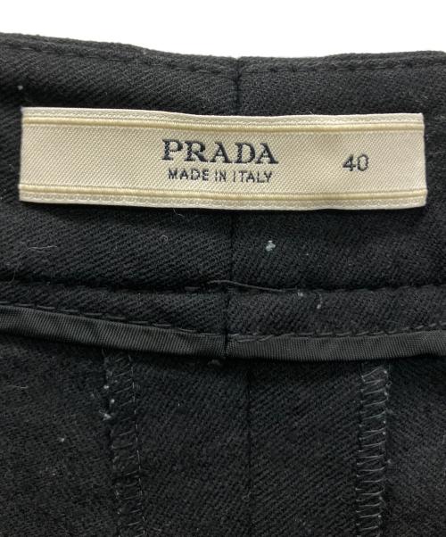 PRADA（プラダ）PRADA (プラダ) スラックス ブラック サイズ:40の古着・服飾アイテム