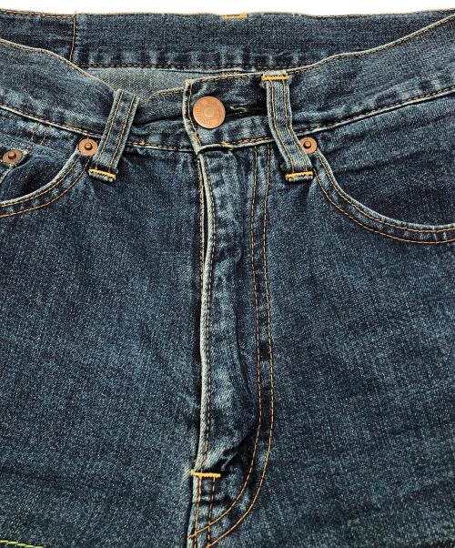 Hysteric Glamour（ヒステリックグラマー）Hysteric Glamour (ヒステリックグラマー) ステッチブーツカットデニムパンツ　Y2K　KINKY JEANS インディゴ サイズ:Freeの古着・服飾アイテム