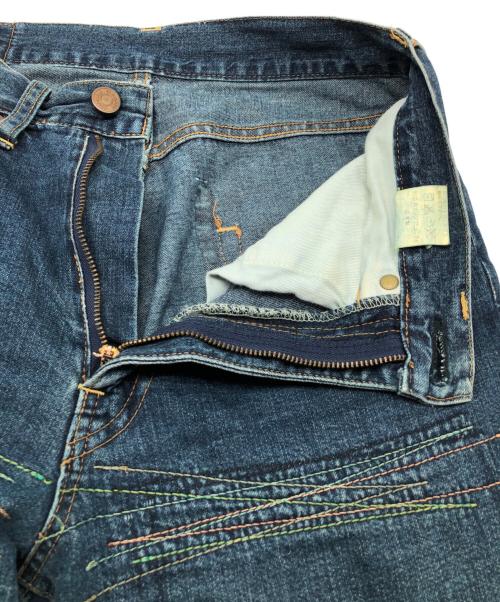 Hysteric Glamour（ヒステリックグラマー）Hysteric Glamour (ヒステリックグラマー) ステッチブーツカットデニムパンツ　Y2K　KINKY JEANS インディゴ サイズ:Freeの古着・服飾アイテム