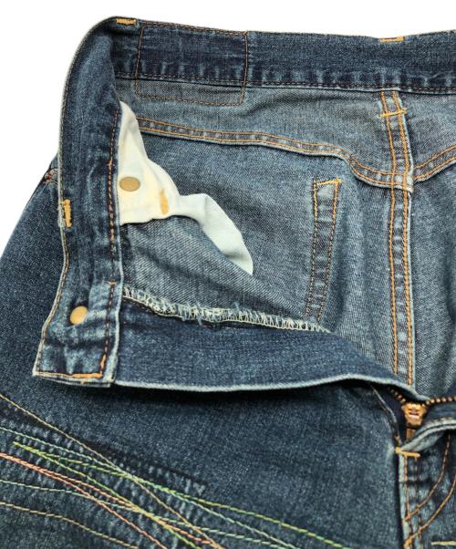 Hysteric Glamour（ヒステリックグラマー）Hysteric Glamour (ヒステリックグラマー) ステッチブーツカットデニムパンツ　Y2K　KINKY JEANS インディゴ サイズ:Freeの古着・服飾アイテム