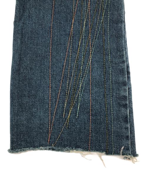 Hysteric Glamour（ヒステリックグラマー）Hysteric Glamour (ヒステリックグラマー) ステッチブーツカットデニムパンツ　Y2K　KINKY JEANS インディゴ サイズ:Freeの古着・服飾アイテム