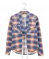 TAKAHIROMIYASHITA TheSoloIst.（タカヒロミヤシタ ザソロイスト）の古着「haori cowboy shirt.」｜ブルー×レッド