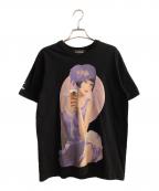 WILDSIDE YOHJI YAMAMOTO×サッポロ生ビール黒ラベルワイルドサイド ヨウジ ヤマモト）の古着「Collaboration T-shirt TYPE 1(Purple)」｜ブラック