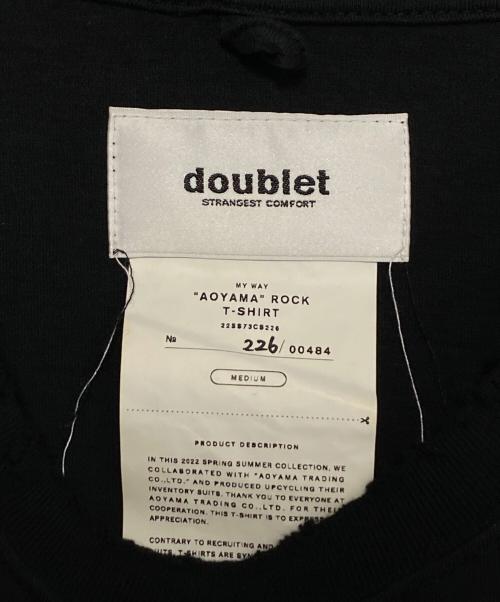 doublet（ダブレット）doublet (ダブレット) AOYAMA ROCK T-SHIRT ブラック サイズ:Mの古着・服飾アイテム