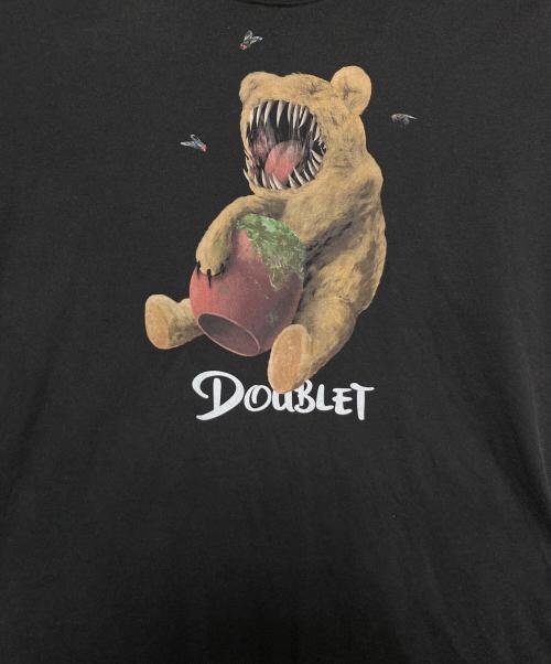 doublet（ダブレット）doublet (ダブレット) VIOLENT STUFF BEAR PRINT Tシャツ ブラック サイズ:Mの古着・服飾アイテム