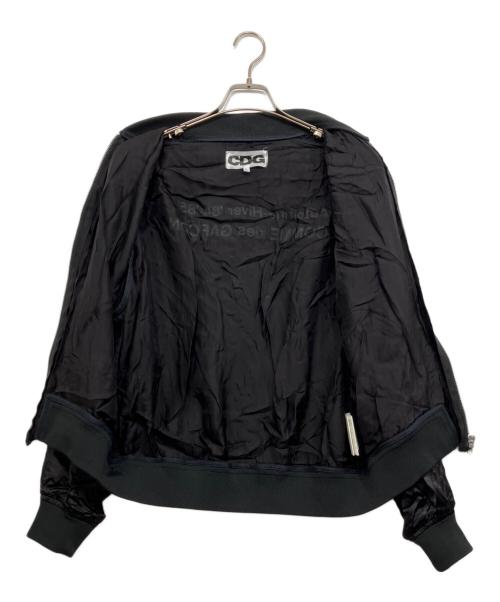 CDG（シーディージー）CDG (シーディージー) バックロゴスタッフ ブルゾン ブラック サイズ:Lの古着・服飾アイテム