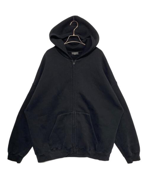BALENCIAGA（バレンシアガ）BALENCIAGA (バレンシアガ) OVERSIZED HEAVY FLEECE ZIP HOODIE ブラック サイズ:3の古着・服飾アイテム