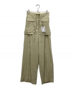 【美品】マチャット macchat サテンカーゴパンツサーモンピンク 中古・古着通販】machatt (マチャット) サテンタックパンツ ピンク