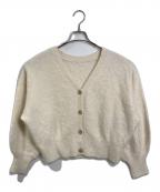 SHENERYシーナリー）の古着「ファーカシミヤ3WAYニットカーディガン」｜アイボリー