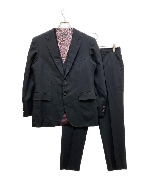 Paul Smith London（ポールスミスロンドン）Paul Smith London (ポールスミスロンドン) シャドーストライプ2Bセットアップスーツ ブラック サイズ:M2の古着・服飾アイテム