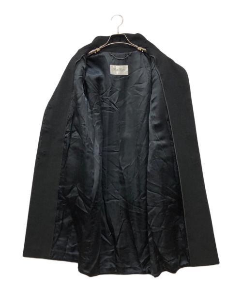 MaxMara（マックスマーラ）MaxMara (マックスマーラ) アルパカブレンドコート ブラック サイズ:36の古着・服飾アイテム