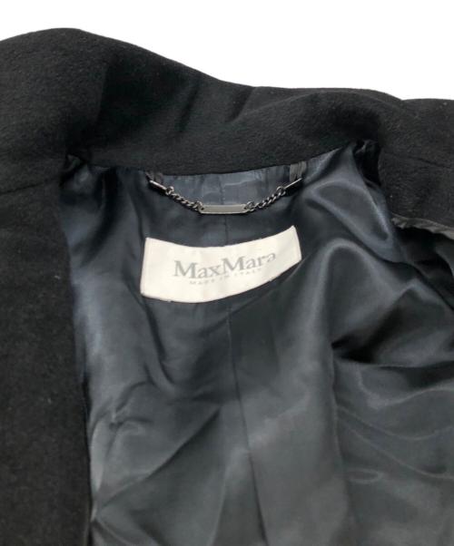 MaxMara（マックスマーラ）MaxMara (マックスマーラ) アルパカブレンドコート ブラック サイズ:36の古着・服飾アイテム