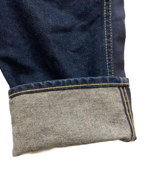 GANRYU（ガンリュウ）GANRYU (ガンリュウ) 切替サルエルデニムパンツ ネイビー サイズ:Sの古着・服飾アイテム