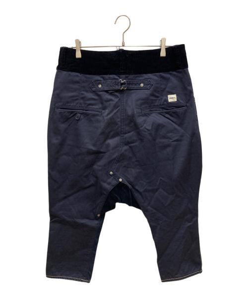 GANRYU（ガンリュウ）GANRYU (ガンリュウ) 切替サルエルデニムパンツ ネイビー サイズ:Sの古着・服飾アイテム