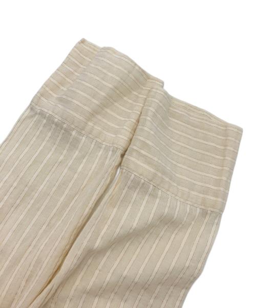 ne quittez pas（ヌキテパ）ne quittez pas (ヌキテパ) Cotton Lurex Stripe Tiered Dress ベージュ サイズ:Mの古着・服飾アイテム