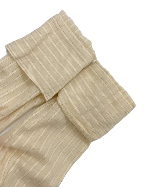 ne quittez pas（ヌキテパ）ne quittez pas (ヌキテパ) Cotton Lurex Stripe Tiered Dress ベージュ サイズ:Mの古着・服飾アイテム