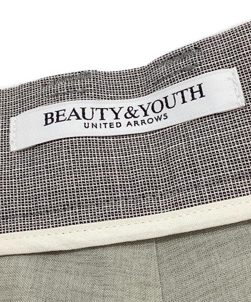 BEAUTY&YOUTH（ビューティーアンドユース）BEAUTY&YOUTH (ビューティーアンドユース) レーヨンブレンド ストレート パンツ グレー サイズ:Mの古着・服飾アイテム