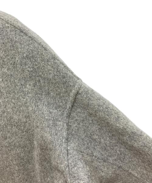ENFOLD（エンフォルド）ENFOLD (エンフォルド) ウールリバーノーカラーコート グレー サイズ:36の古着・服飾アイテム
