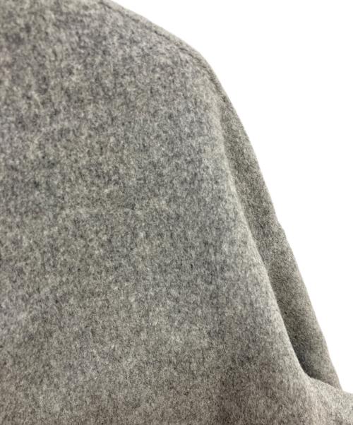 ENFOLD（エンフォルド）ENFOLD (エンフォルド) ウールリバーノーカラーコート グレー サイズ:36の古着・服飾アイテム