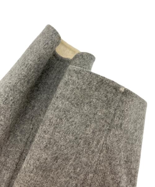 ENFOLD（エンフォルド）ENFOLD (エンフォルド) ウールリバーノーカラーコート グレー サイズ:36の古着・服飾アイテム
