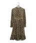 Kate Spade (ケイトスペード) Leopard Print Clipped Dot Midi Dress ベージュ サイズ:2：5000円
