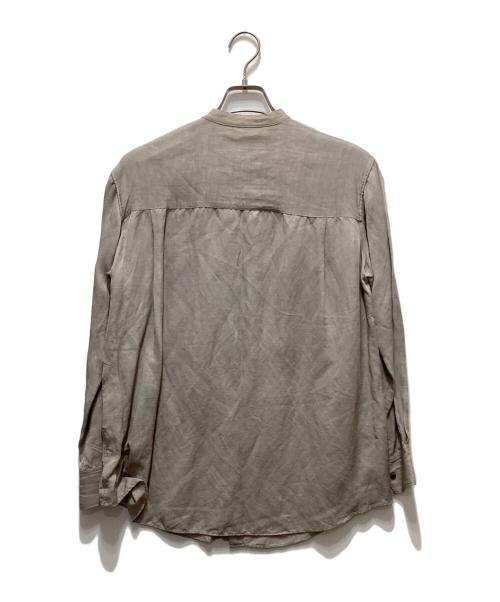 Graphpaper（グラフペーパー）Graphpaper (グラフペーパー) リネンブレンドバンドカラーシャツ ベージュ サイズ:00の古着・服飾アイテム