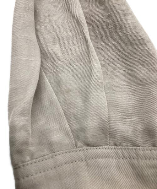 Graphpaper（グラフペーパー）Graphpaper (グラフペーパー) リネンブレンドバンドカラーシャツ ベージュ サイズ:00の古着・服飾アイテム