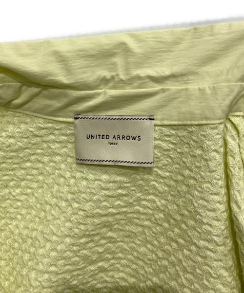 UNITED ARROWS（ユナイテッドアローズ）UNITED ARROWS (ユナイテッドアローズ) エンブロイダリー コンビ ショートスリーブ ブラウス　1516-162-1577 イエロー サイズ:Freeの古着・服飾アイテム