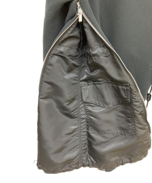 sacai（サカイ）sacai (サカイ) Sponge Sweat x Nylon Twill Dress ブラック サイズ:3の古着・服飾アイテム