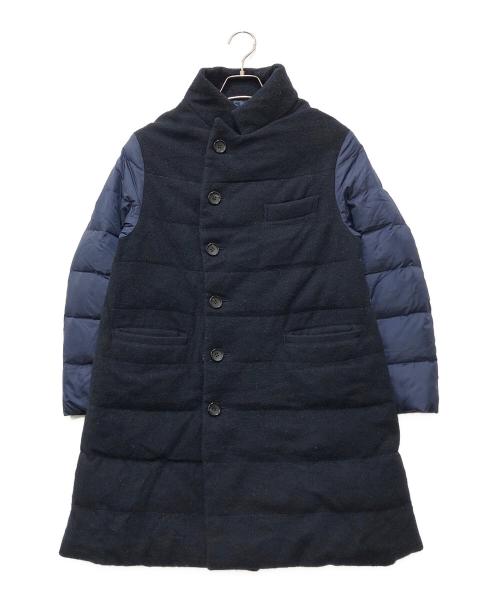 tricot COMME des GARCONS（トリココムデギャルソン）tricot COMME des GARCONS (トリココムデギャルソン) メルトン切替ダウンコート ネイビー サイズ:Mの古着・服飾アイテム