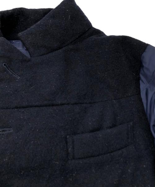 tricot COMME des GARCONS（トリココムデギャルソン）tricot COMME des GARCONS (トリココムデギャルソン) メルトン切替ダウンコート ネイビー サイズ:Mの古着・服飾アイテム