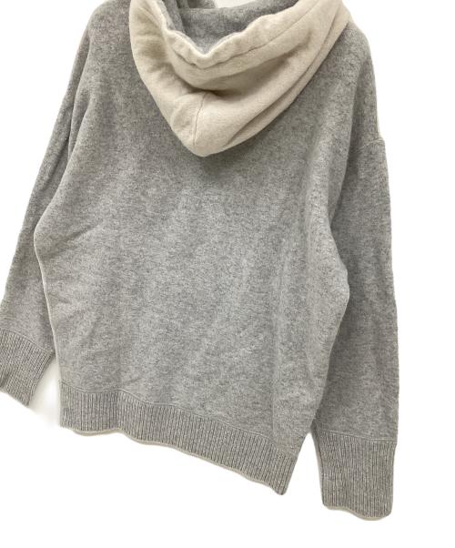GALERIE VIE（ギャルリーヴィー）GALERIE VIE (ギャルリーヴィー) ミルドウール フーデッドプルオーバー ベージュ サイズ:Sの古着・服飾アイテム