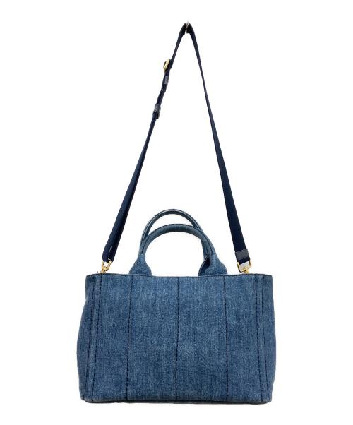 PRADA（プラダ）PRADA (プラダ) 2WAYデニムショルダーバッグ インディゴの古着・服飾アイテム
